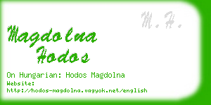 magdolna hodos business card